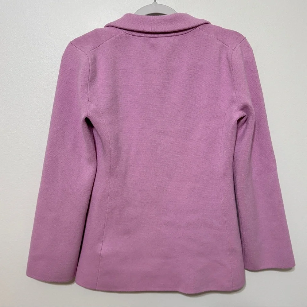 J CREW Pink Waisted Sweater Blazer Size XS Button BQ788